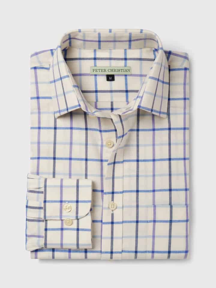 Purple Big Check Tattersall Shirt