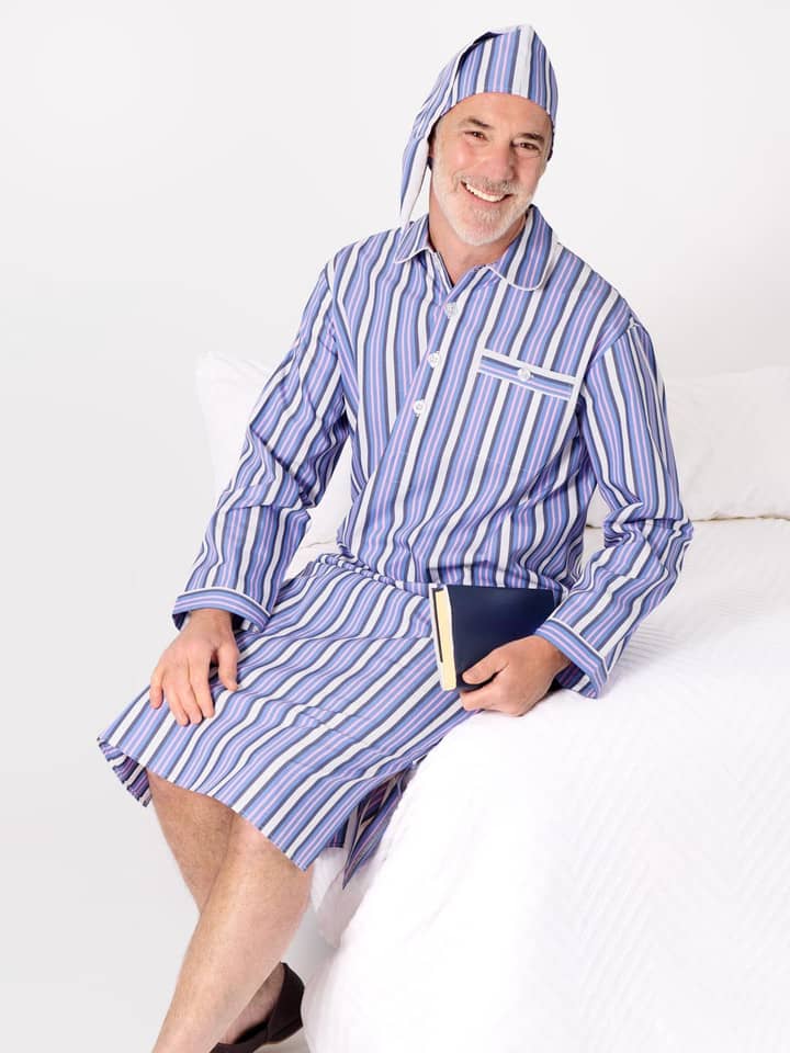 Blue and Pink Cotton Nightshirt