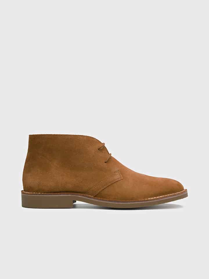 Chestnut Loake Sahara Desert Boots Side