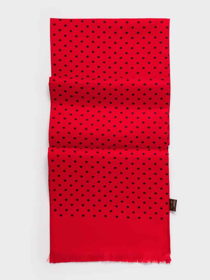 Red Birkin Silk Scarf