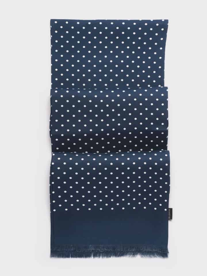 Navy Birkin Silk Scarf