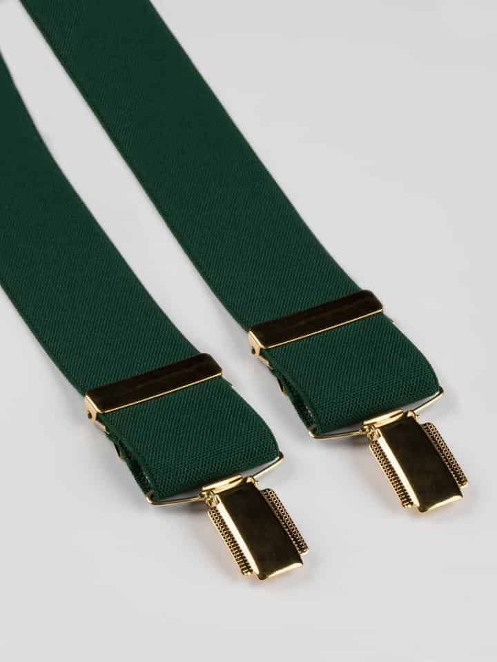 Green Elasticated Braces