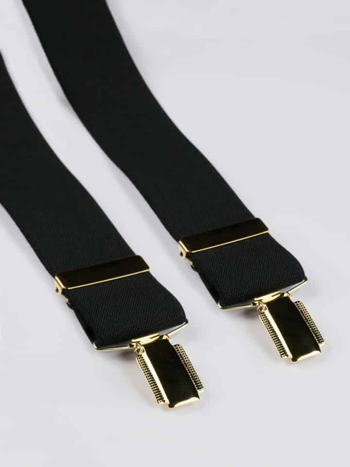 Black Elasticated Braces