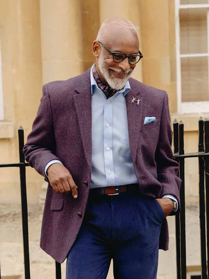 Burdock Harris Tweed® Jacket On Model