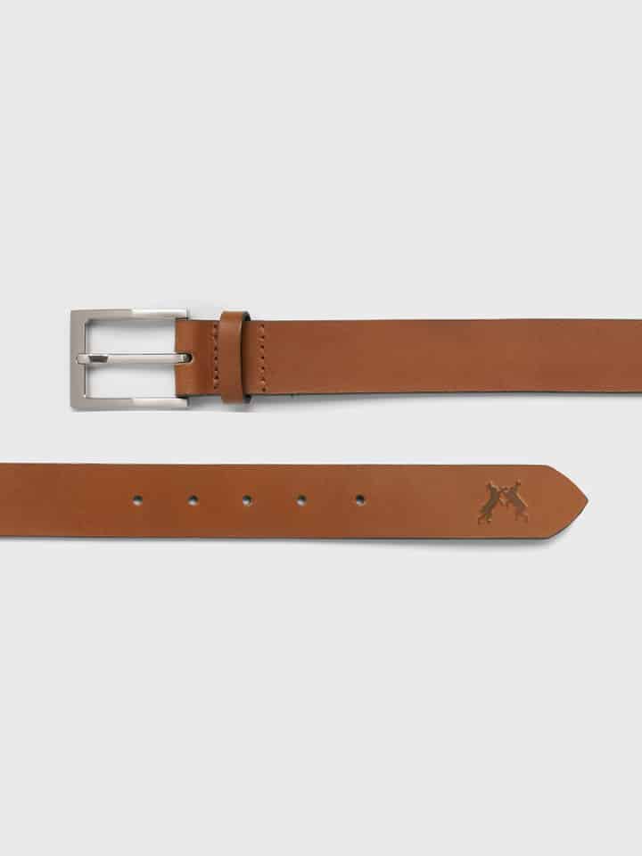 Mens Tan Essential Leather Belt Ends