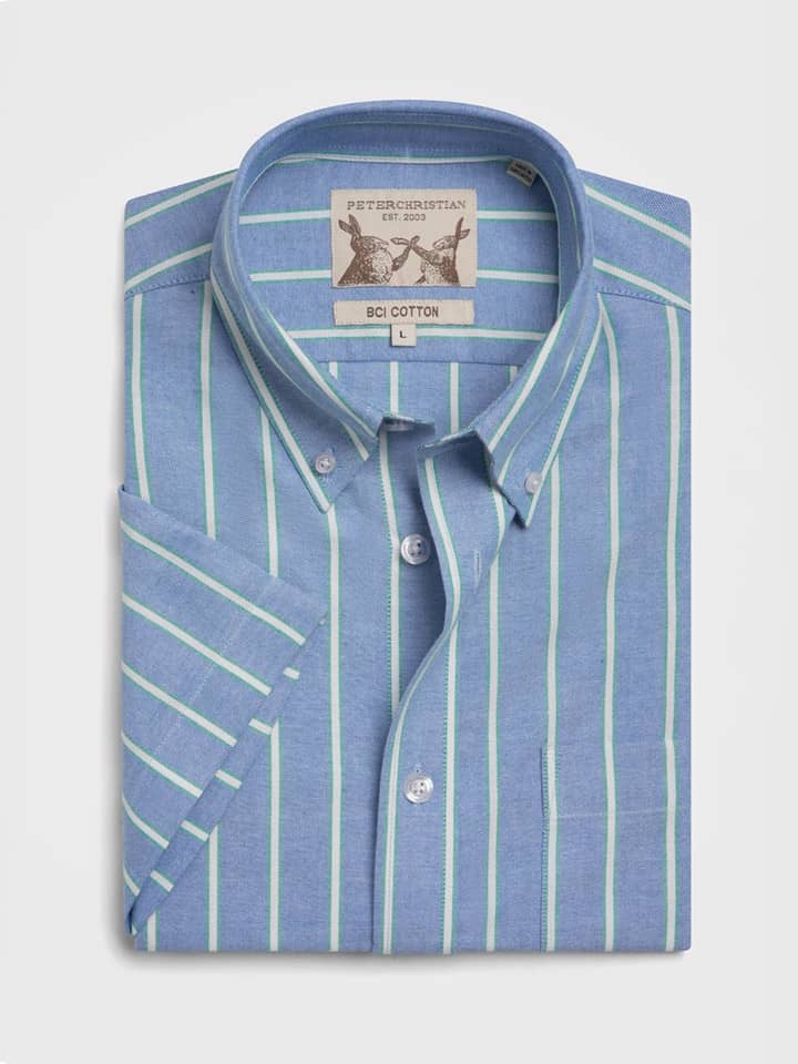 Blue/Green Oxford Shirt