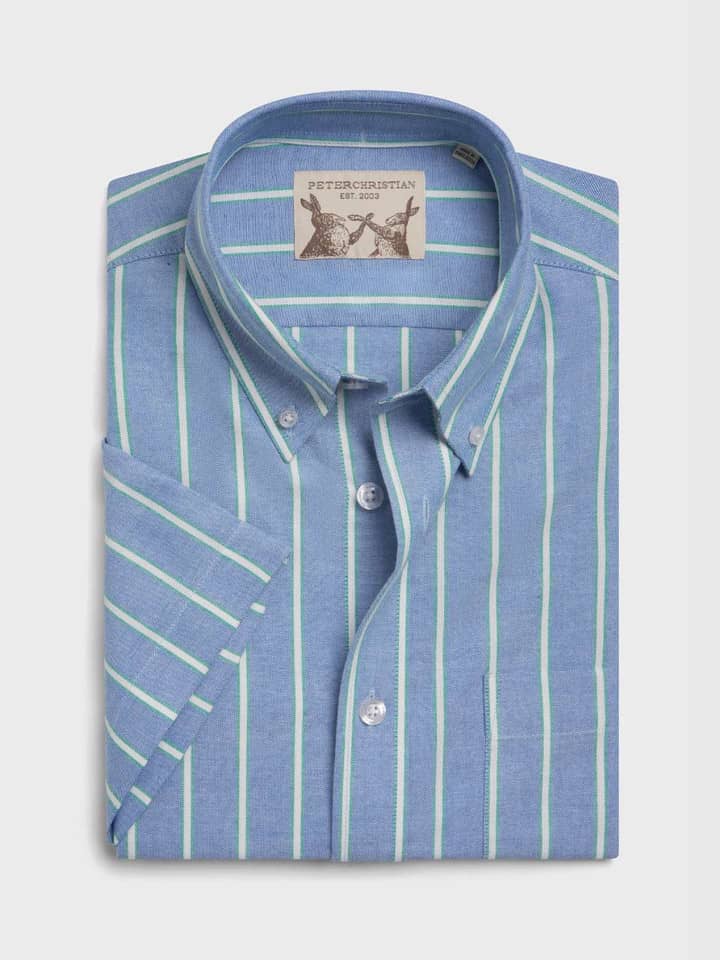 Blue/Green Oxford Shirt