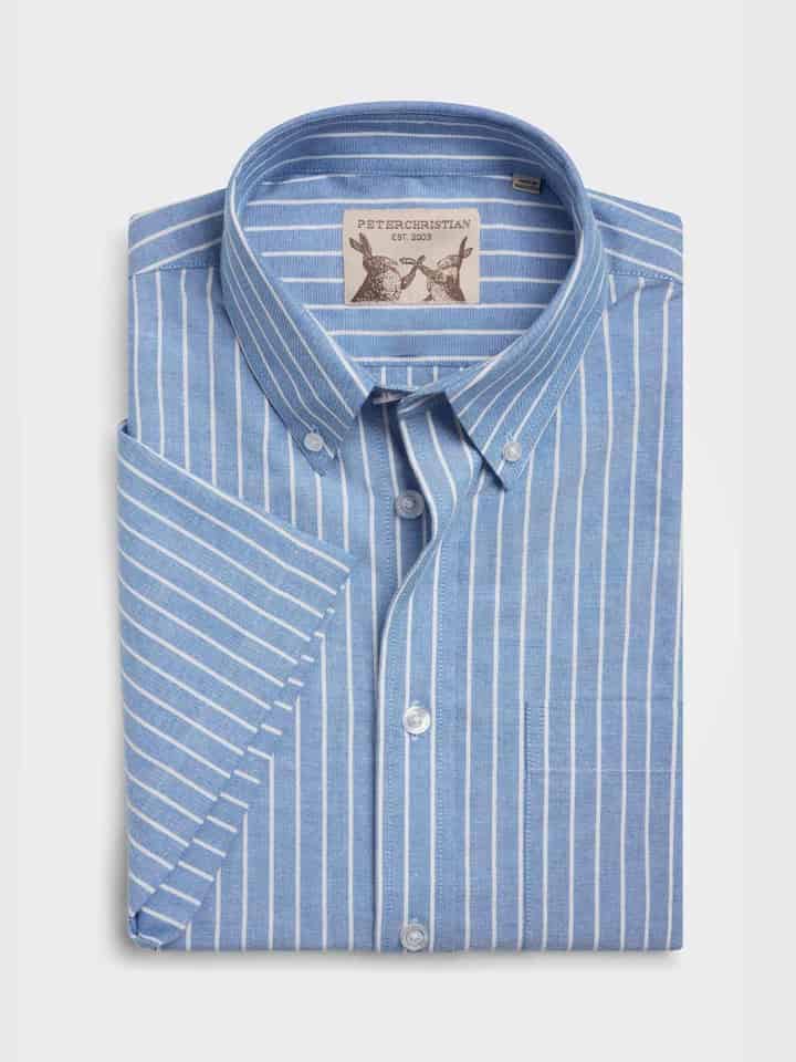 Blue/White Stripe Oxford Shirt