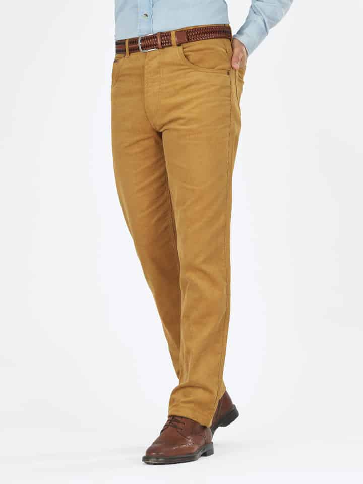 Men's Gold Yellow Corduroy Jeans