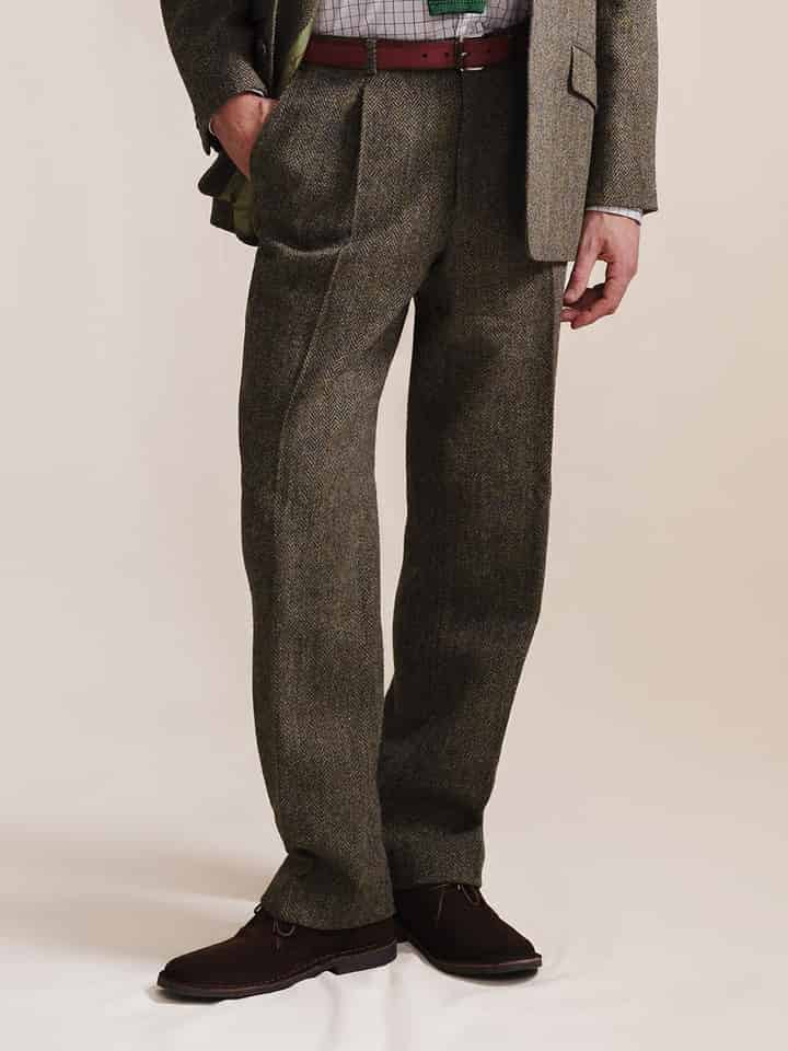Men's Brown Harris Tweed® Trousers