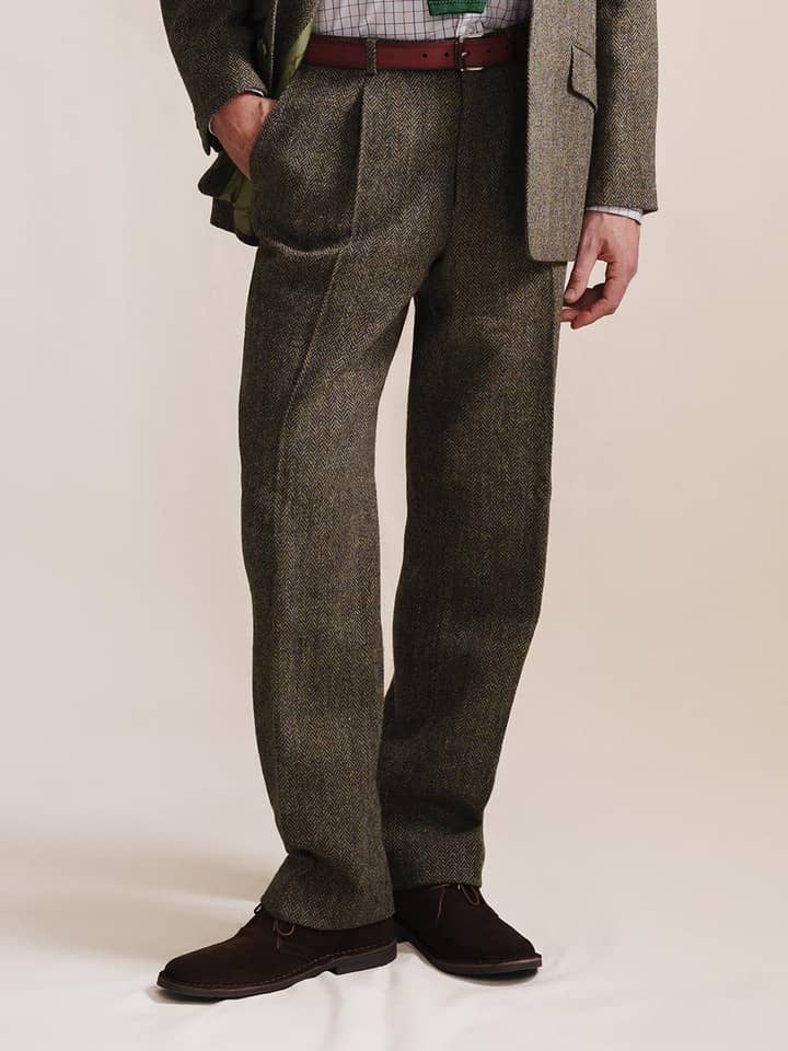 Men's  Brown Harris Tweed® Trousers